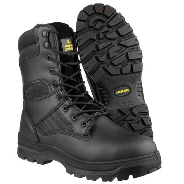 Amblers FS008 S3 SRC Side Zip Hi-Leg Safety Men's Boots 