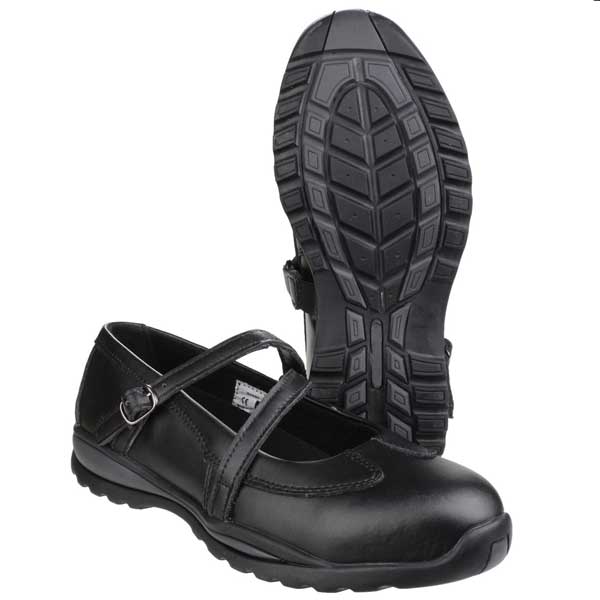 Buckle Fastening Strap Fs55 S1P Ladies Safety Shoes