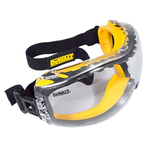 Dewalt Concealer Safety Goggle with Anti-Mist Coating