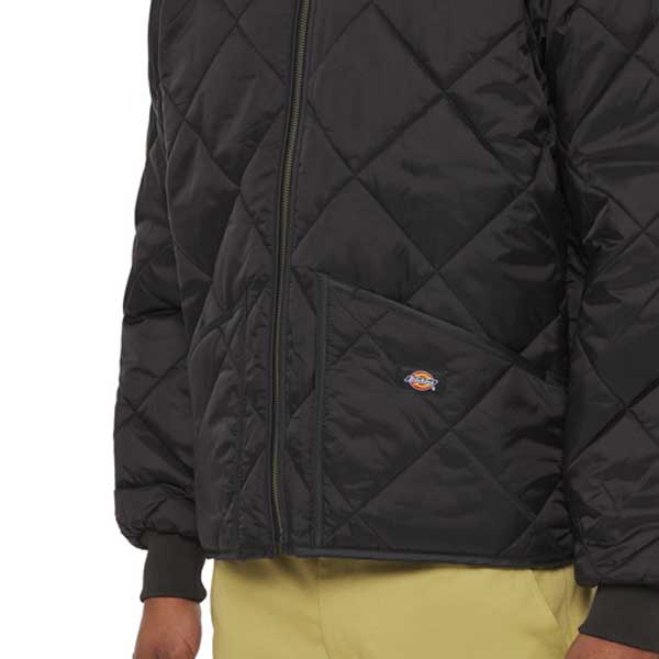 Diamond Quilted Nylon Jacket