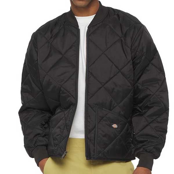 Diamond Quilted Nylon Jacket