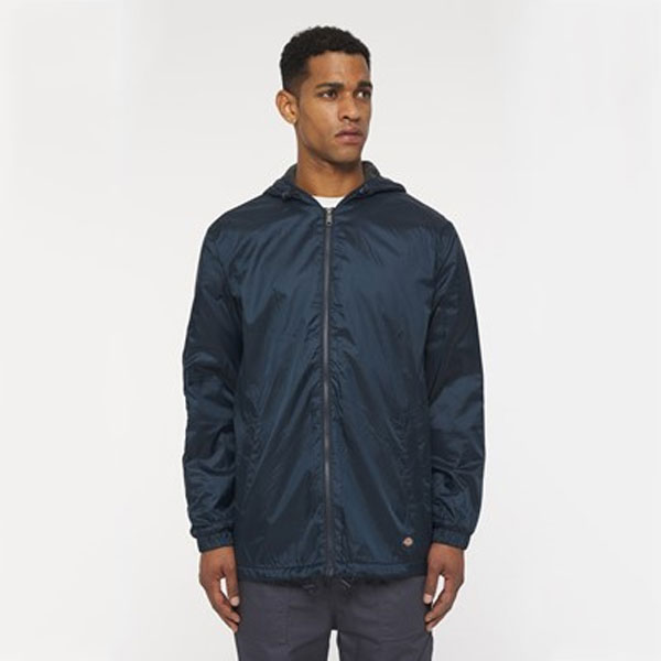 Fleece Lined Nylon Hooded Jacket