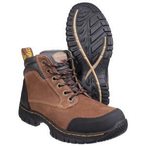 Slip resistant Riverton Hiker Safety Foot Wear (Brown)