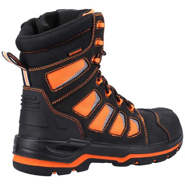 Water Resistant AS972C Beacon S3 Hi-Viz Hi Leg Safety Shoes